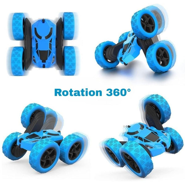 Démonstration de la rotation 360° de la Voiture Télécommandée Tout Terrain bleue – Cocon d'Ange.