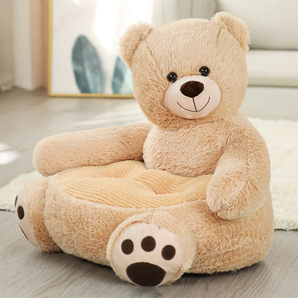 auteuil Bébé Animaux BabySofa ours beige avec assise douce.
