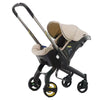 Poussette Siège Auto beige pratique et élégante pour nouveau-né