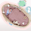 Nid d'ange bébé adorable en tricot rose, parfait pour les nouveau-nés.