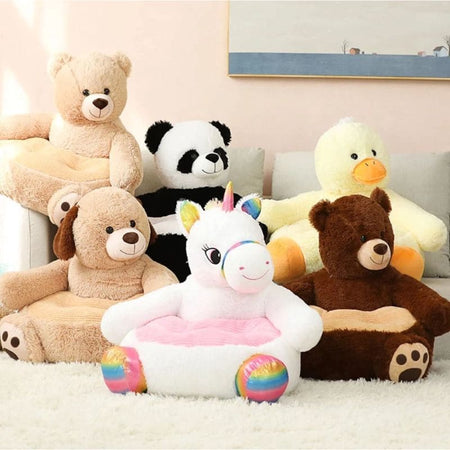 Groupe de Fauteuils Bébé Animaux : licorne, panda, chien, ours et canard