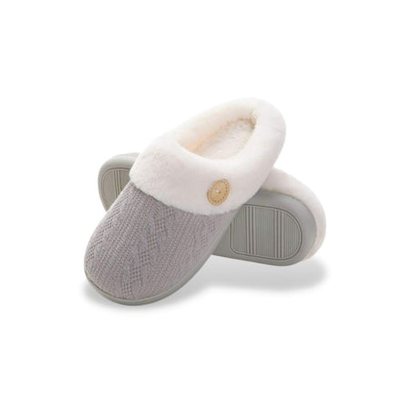 Chaussons fourrés Femme - Gris