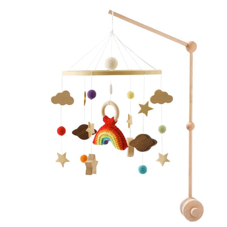 Mobile Bébé en Bois - arc-en-ciel