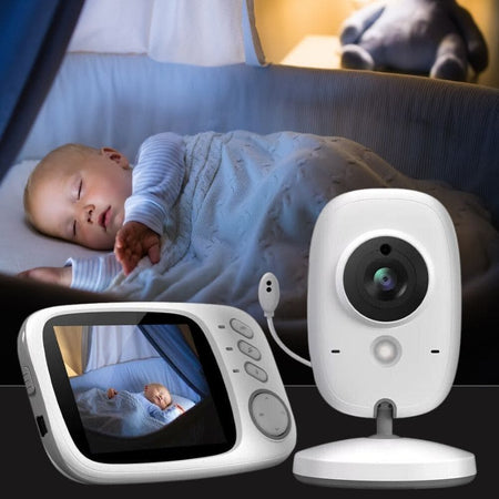 Babyphone caméra longue portée avec vision nocturne pour veiller sur le sommeil de bébé.