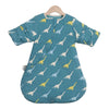 Gigoteuse Hiver bleue avec dinosaures colorés pour bébé garçon