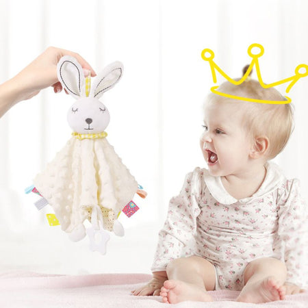 Peluche Lapin Doudou Bébé, le cadeau idéal pour un compagnon réconfortant.