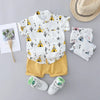 Ensemble pour bébé garçon décliné en plusieurs variantes colorées au style bohème