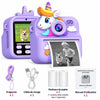 Appareil photo instantané AnimoCam licorne violette avec accessoires et deux rouleaux de papier thermique - Cocon d'Ange