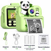 Appareil photo instantané AnimoCam panda vert avec dragonne, câble, rouleaux de papier et manuel - Cocon d'Ange