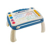 Ardoise magnétique effaçable DoodlePad bleue avec pieds, stylet et quatre tampons colorés - Cocon d'Ange