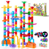Circuit à billes BilliTrack de 137 pièces avec tubes, rampes, virages et billes colorées - Cocon d'Ange