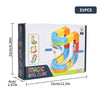 Coffret MagniTrack 51 pièces avec dimensions de la boîte et circuit magnétique illustré - Cocon d'Ange