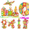 Constructions variées en pièces magnétiques colorées MagniMax avec robot, bâtiments et formes créatives - Cocon d'Ange
