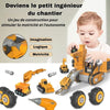 Jeu éducatif de Véhicules de Chantier pour Enfant avec construction DIY pour développer logique et motricité – Cocon d'Ange