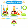 Dimensions du jeu multi-activités enfant ActiBug avec modes fusée, anneaux et corde à sauter - Cocon d'Ange