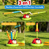 Jeu multi-activités enfant ActiBug en plein air avec corde à sauter, lancer d'anneaux et fusée - Cocon d'Ange