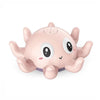 Pieuvre de bain Octopus coloris rose vue de trois quarts - Cocon d'Ange
