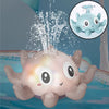 Pieuvre Octopus illuminée de couleurs douces pendant qu'elle projette son jet d'eau - Cocon d'Ange