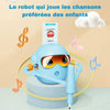 Robot EducaBot diffusant de la musique pendant que l'enfant dessine - Cocon d'Ange