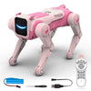 Robot interactif BuddyBot rose avec télécommande, batterie rechargeable et câble USB - Cocon d'Ange