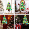 Sapin de Noël en feutrine MonPetitSapin suspendu dans différents décors de fête - Cocon d'Ange