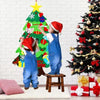 Enfants décorant le sapin de Noël mural en feutrine MonPetitSapin - Cocon d'Ange