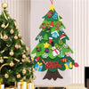 Sapin de Noël mural MonPetitSapin décoré avec ornements amovibles en feutrine - Cocon d'Ange
