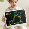 tablette écriture lcd enfant blanche 16 pouces dessin girafe écran lumineux - Cocon d'Ange